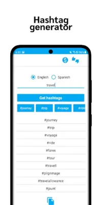 HashTags android App screenshot 1